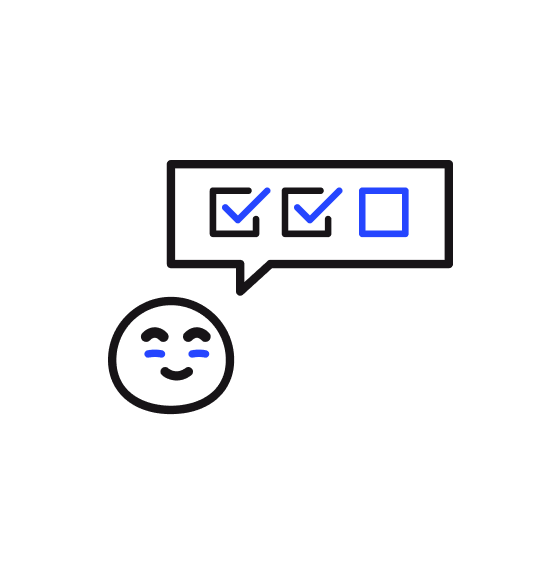 illustration of a character completing checklists items